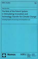 The Role of the Patent System in Stimulating Innovation and Technology Transfer for Climate Change