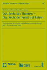 Das Recht Des Theaters - Das Recht Der Kunst Auf Reisen