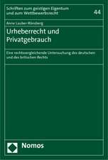 Urheberrecht und Privatgebrauch