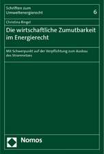 Die wirtschaftliche Zumutbarkeit im Energierecht