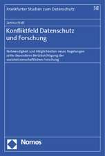 Hatt, J: Konfliktfeld Datenschutz und Forschung