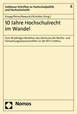 10 Jahre Hochschulrecht im Wandel