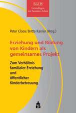 Erziehung und Bildung von Kindern als gemeinsames Projekt