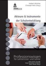 Akteure & Instrumente der Schulentwicklung