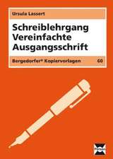 Schreiblehrgang Vereinfachte Ausgangsschrift