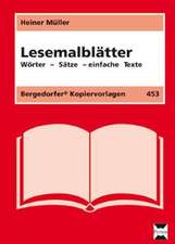 Lesemalblätter