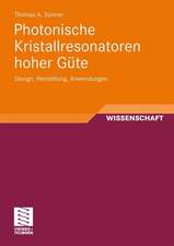 Photonische Kristallresonatoren hoher Güte