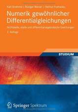 Numerik gewöhnlicher Differentialgleichungen: Nichtsteife, steife und differential-algebraische Gleichungen