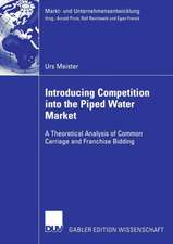 Introducing Competition into the Piped Water Market: A Theoretical Analysis of Common Carriage and Franchise Bidding