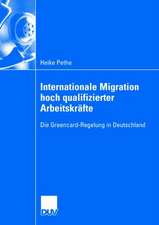 Internationale Migration hoch qualifizierter Arbeitskräfte: Die Greencard-Regelung in Deutschland