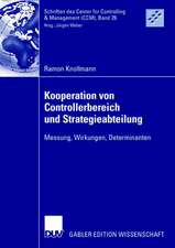 Kooperation von Controllerbereich und Strategieabteilung: Messung, Wirkungen, Determinanten