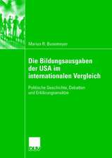 Die Bildungsausgaben der USA im internationalen Vergleich: Politische Geschichte, Debatten und Erklärungsansätze