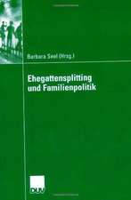 Ehegattensplitting und Familienpolitik