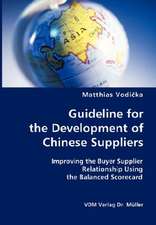 Guideline for the Development of Chinese Suppliers