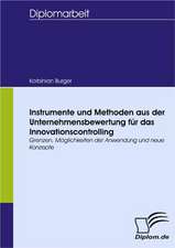 Instrumente Und Methoden Aus Der Unternehmensbewertung Fur Das Innovationscontrolling