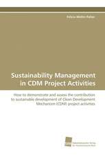 Sustainability Management in CDM Project Activities