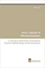 Ionic Liquids in Microemulsions