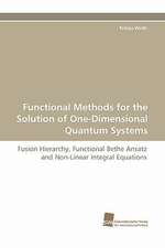 Functional Methods for the Solution of One-Dimensional Quantum Systems