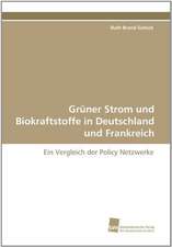 Gruner Strom Und Biokraftstoffe in Deutschland Und Frankreich