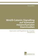 Wnt/ß-Catenin-Signalling auf humanen mesenchymalen Stammzellen