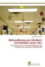 Behandlung Von Kindern Mit Rezidiv Einer All: Measurement and Source Allocation