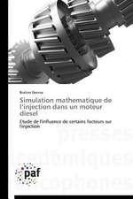 Simulation mathematique de l'injection dans un moteur diesel