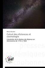 Calcul des distances et cosmologie