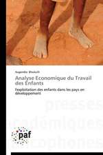 Analyse Economique du Travail des Enfants