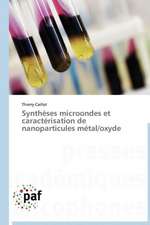 Synthèses microondes et caractérisation de nanoparticules métal/oxyde