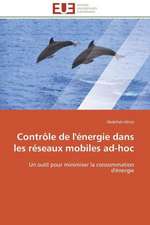 Controle de L'Energie Dans Les Reseaux Mobiles Ad-Hoc: Syndrome de La Modernite Dans Les Fleurs Du Mal