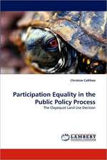 Participation Equality in the Public Policy Process