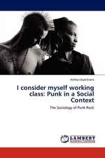 I consider myself working class: Punk in a Social Context