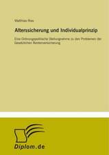 Alterssicherung und Individualprinzip