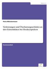 Verletzungen und Überlastungsschäden an den Extremitäten bei Hockeyspielern