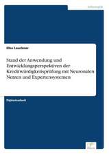 Stand der Anwendung und Entwicklungsperspektiven der Kreditwürdigkeitsprüfung mit Neuronalen Netzen und Expertensystemen