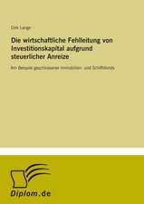 Die wirtschaftliche Fehlleitung von Investitionskapital aufgrund steuerlicher Anreize