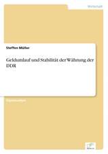 Geldumlauf und Stabilität der Währung der DDR