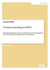 Vertriebscontrolling im ÖPNV