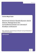 Inwieweit können Krankenkassen durch Disease Management den Gesundheitszustand von chronisch Kranken verbessern?