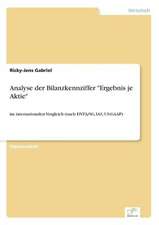 Analyse der Bilanzkennziffer "Ergebnis je Aktie"