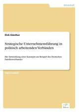 Strategische Unternehmensführung in politisch arbeitenden Verbänden