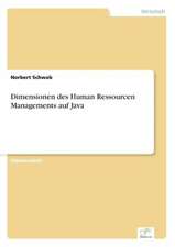 Dimensionen des Human Ressourcen Managements auf Java