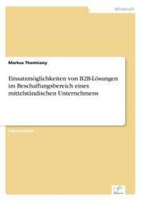 Einsatzmoglichkeiten Von B2B-Losungen Im Beschaffungsbereich Eines Mittelstandischen Unternehmens: Messung Des E-Business-Erfolges