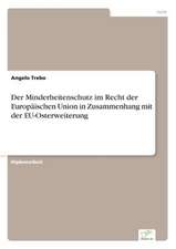 Der Minderheitenschutz Im Recht Der Europaischen Union in Zusammenhang Mit Der Eu-Osterweiterung: Eine Ideale Portfoliobeimischung?