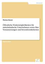 Offentliche Fordermoglichkeiten Fur Mittelstandische Unternehmen Sowie Ihre Voraussetzungen Und Investitionskriterien: Von Der Kunst, Ein Eigenes Label Zu Grunden