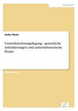 Umweltrechnungslegung - Gesetzliche Anforderungen Und Unternehmerische Praxis: Ein Multi-Ziel-Optimierungsansatz