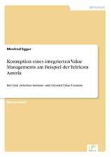 Konzeption eines integrierten Value Managements am Beispiel der Telekom Austria