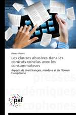 Les clauses abusives dans les contrats conclus avec les consommateurs