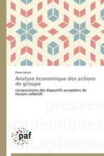 Analyse économique des actions de groupe