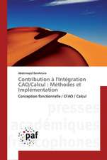 Contribution à l'Intégration CAO/Calcul : Méthodes et Implémentation